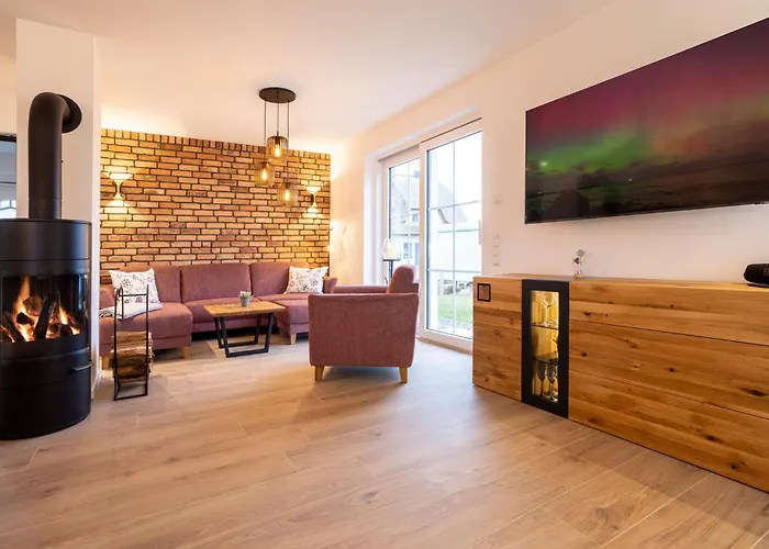 Reethaus Nordlicht - Wellness Mit Meerblick * 德兰斯克