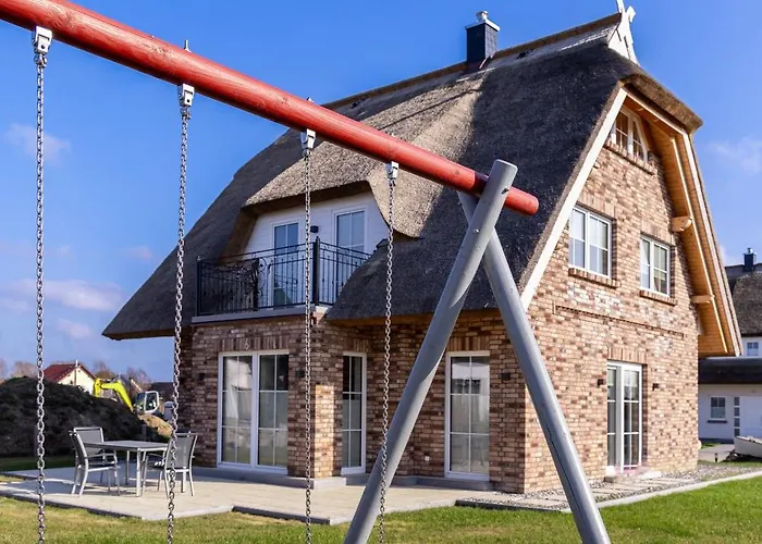 度假居 Reethaus Nordlicht - Wellness Mit Meerblick 德兰斯克